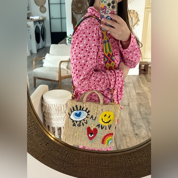 MEXICAN Handmade Straw Colorful Bag - Picture 7 of 7